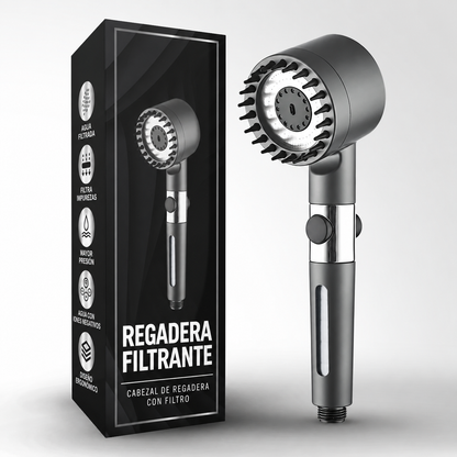 Regadera Filtrante de Alta Presión
