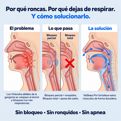 VeSleep: Elimina ronquidos y Apnea del sueño